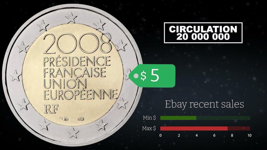 moneda 2 euros 2008 présidence française precio