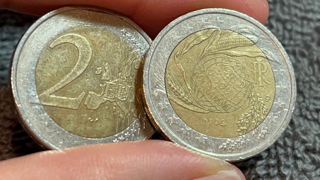 moneda de 2 euros world food programme 2004 valor